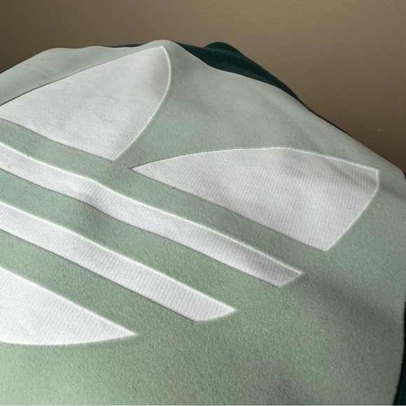 Adidas Originals Crewneck Sweatshirt Trefoil Size L - Green - Picture 4 of 7
